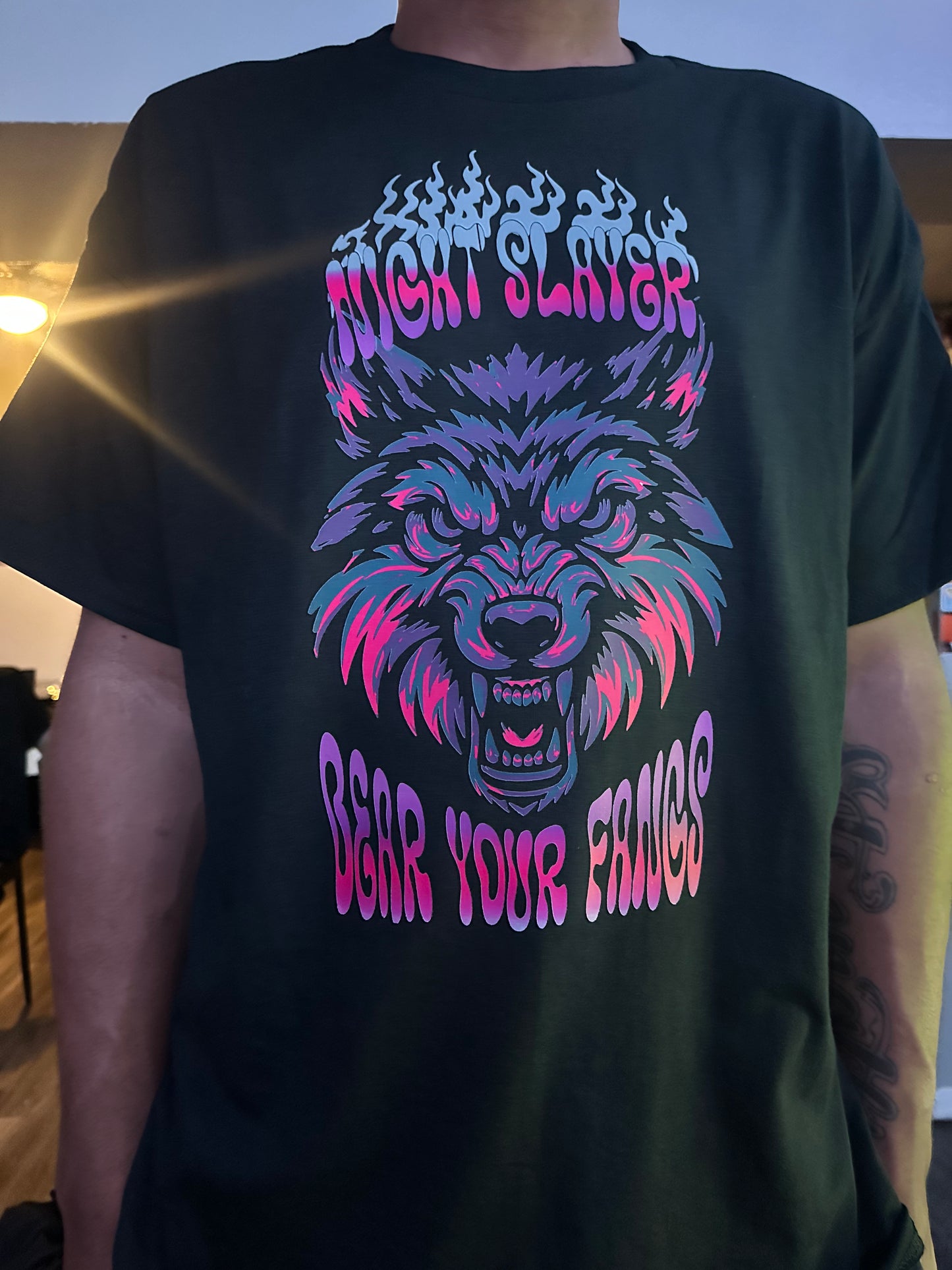 Wolf Night Slayer Tee Unleash Your Wild Side with Fierce Style